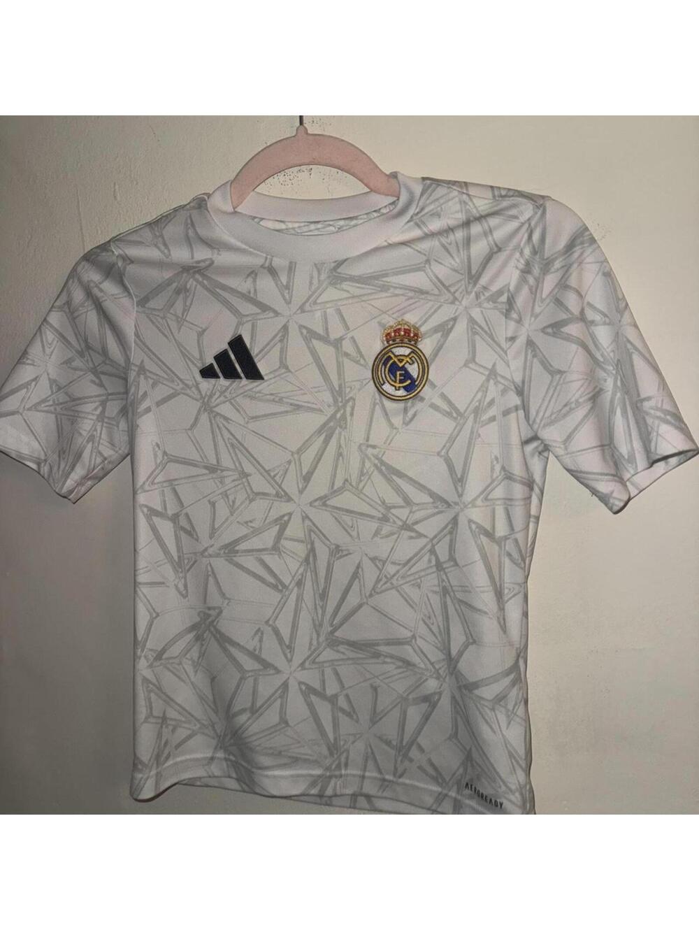 Adidas Real Madrid soccer pre-match jersey